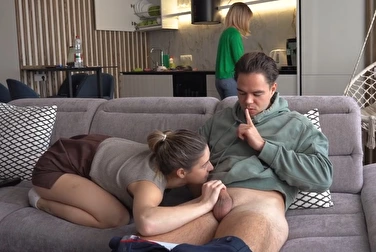 Тише, а то мамка услышит, придётся и ей тоже член давать 🤫 Тише, а то мамка услышит, придётся и ей тоже член давать 🤫